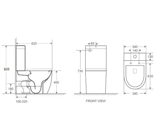 Напольный унитаз WeltWasser Merzbach 011 GL-WT (10000012089)