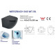 Подвесной унитаз WeltWasser Merzbach 043 MT-BL (10000009940)