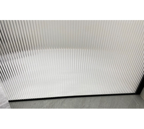 Душевая стенка Adema Риббер Блэк-120 Walk-in прозрачное стекло/черный (000001406)