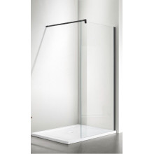 Душевая стенка Adema Реген Графит Браш-100 Walk-in прозрачное стекло/брашированный графит (УТ-00002231)