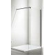 Душевая стенка Adema Реген Графит Браш-100 Walk-in прозрачное стекло/брашированный графит (УТ-00002231)