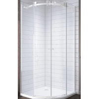 Душевой уголок Adema Слайд / Slide 90x90 прозрачное стекло / белый (УТ0000117)