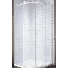 Душевой уголок Adema Слайд / Slide 90x90 прозрачное стекло / белый (УТ0000117)