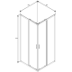  Душевой уголок Cerutti MUZA90 (90x90)