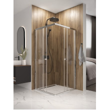 Душевой уголок Domani-Spa Shape 2 99 без поддона (DS04Sp99(2)L0Cl00.Chrome)