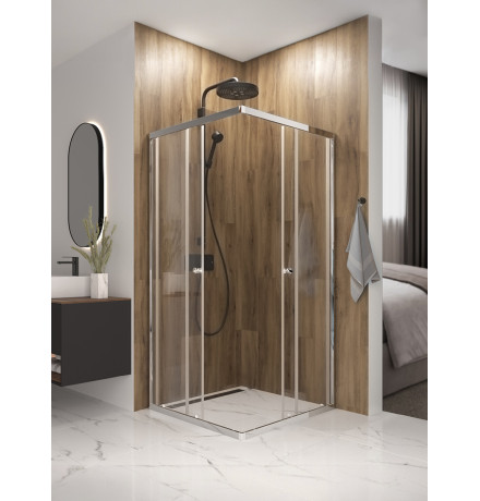 Душевой уголок Domani-Spa Shape 2 99 без поддона (DS04Sp99(2)L0Cl00.Chrome)