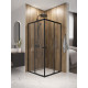 Душевой уголок Domani-Spa Shape 2 99 без поддона (DS04Sp99(2)L0Cl00.Gt-Black)