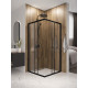 Душевой уголок Domani-Spa Shape 2 99 без поддона (DS04Sp99(2)L0Cl00.Gt-Black)