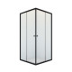 Душевой уголок Domani-Spa Shape 2 99 без поддона (DS04Sp99(2)L0M00.Gt-Black)