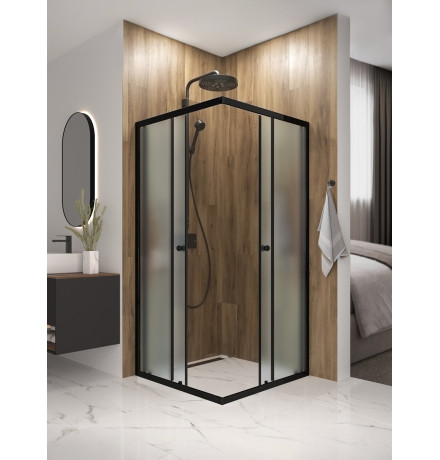 Душевой уголок Domani-Spa Shape 2 99 без поддона (DS04Sp99(2)L0M00.Gt-Black)