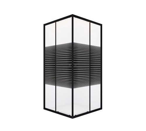 Душевой уголок Domani-Spa Shape 2 99 без поддона (DS04Sp99(2)L0St00.Gt-Black)