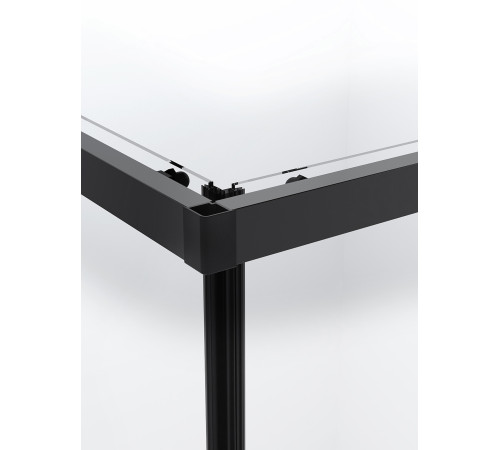 Душевой уголок Domani-Spa Shape 2 99 без поддона (DS04Sp99(2)L0St00.Gt-Black)