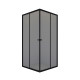 Душевой уголок Domani-Spa Shape 2 99 без поддона (DS04Sp99(2)L0T00.Gt-Black)