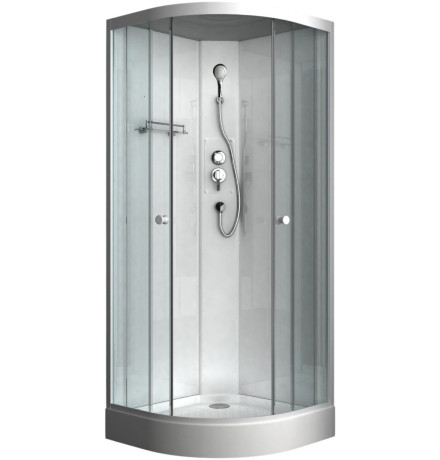 Душевая кабина ODA 8520NP 85x85 стекла прозрачные, профиль хром