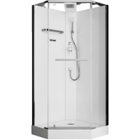 Душевая кабина ODA H901 90x90 стекла прозрачные, профиль хром