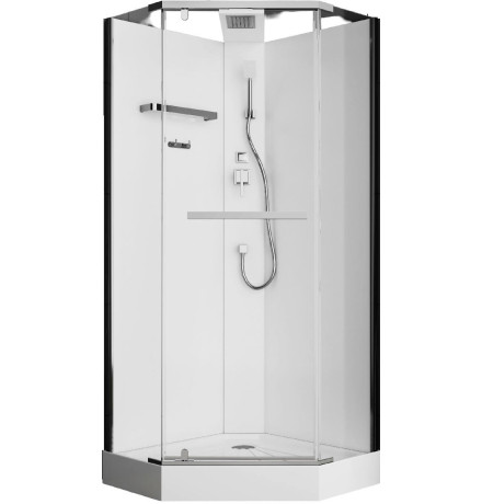 Душевая кабина ODA H901 90x90 стекла прозрачные, профиль хром
