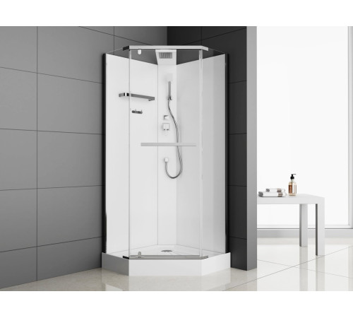 Душевая кабина ODA H901 90x90 стекла прозрачные, профиль хром