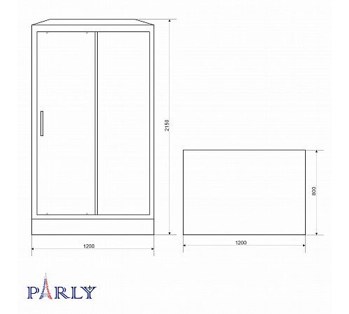 Душевая кабина Parly Bett B120