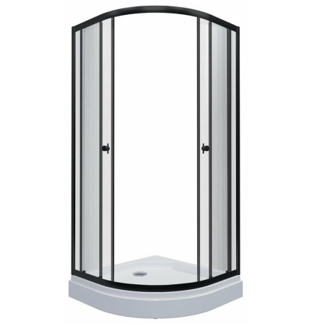 Душевой уголок Triton Альфа Блэк А1 100x100 с поддоном (000001906)