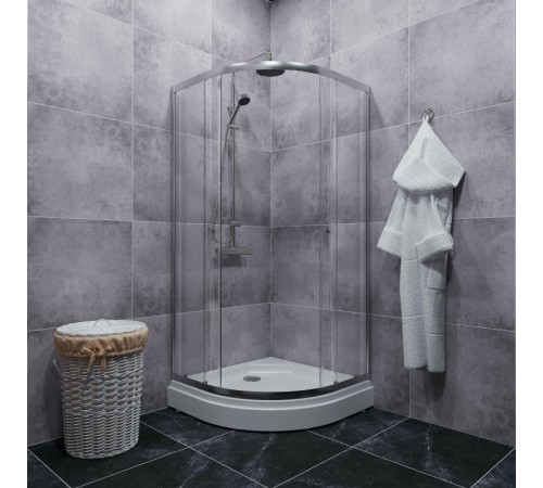 Душевой уголок Triton Альфа Хром А1 80x80 с поддоном (000001852)