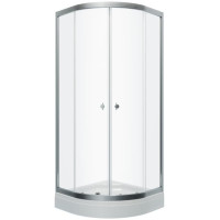 Душевой уголок Triton Альфа Хром А1 100x100 с поддоном (000001822)