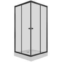 Душевой уголок Triton Вента Блэк А1 80х80 с поддоном (000002200)