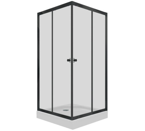 Душевой уголок Triton Вента Блэк А1 100х100 с поддоном (000001918)