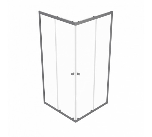 Душевой уголок Triton Вента Графит 90х90 без поддона (000003437)