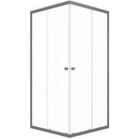 Душевой уголок Triton Вента Графит 90х90 без поддона (000003437)