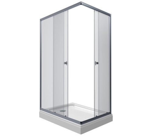 Душевой уголок Triton Вента Хром А1 120х80 с поддоном (000001854)
