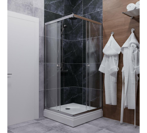 Душевой уголок Triton Вента Хром А1 100х100 с поддоном (000001823)