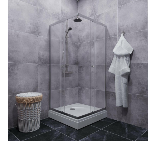 Душевой уголок Triton Вента Хром А1 100х100 с поддоном (000001823)