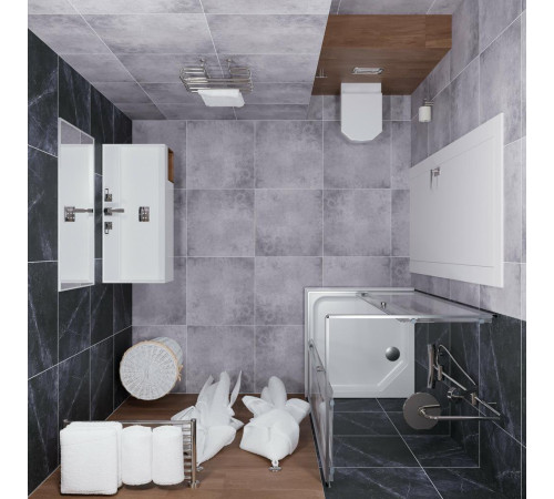 Душевой уголок Triton Вента Хром А1 100х100 с поддоном (000001823)