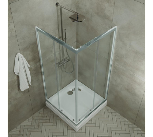 Душевой уголок Triton Вента Хром А1 100х100 с поддоном (000001823)