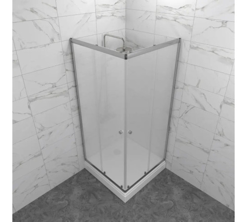 Душевой уголок Triton Вента Хром Вельвет А1 90х90 с поддоном (000003074)