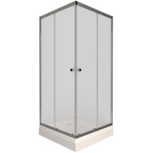 Душевой уголок Triton Вента Хром Вельвет А1 80х80 с поддоном (000003073)