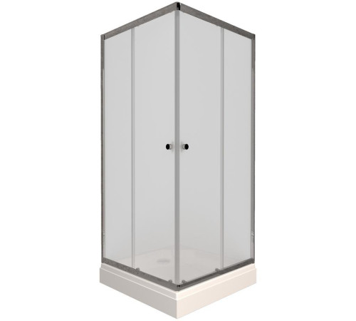 Душевой уголок Triton Вента Хром Вельвет А1 90х90 с поддоном (000003074)