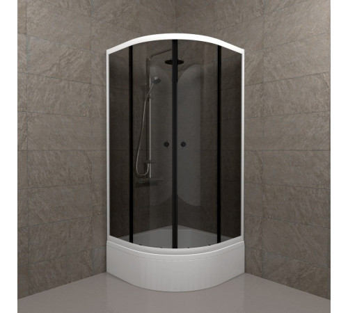 Душевой уголок Triton Грэй 90x90 В (Тонир.) с поддоном (000002858)