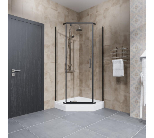 Душевой уголок Triton Дека Блэк А1 90х90 с поддоном (000002524)
