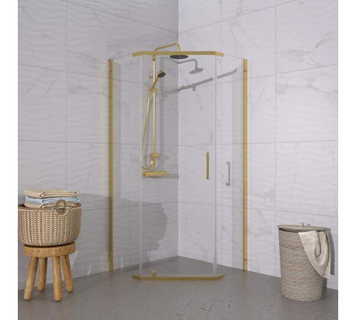 Душевой уголок Triton Дека Голд 90х90 без поддона (000003361)