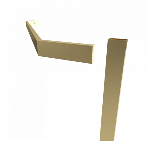 Душевой уголок Triton Дека Голд 90х90 с поддоном (000003362)