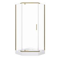 Душевой уголок Triton Дека Голд 90х90 с поддоном (000003362)