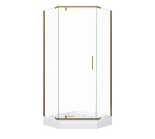 Душевой уголок Triton Дека Голд 90х90 с поддоном (000003362)