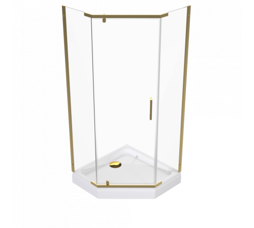Душевой уголок Triton Дека Голд 90х90 с поддоном (000003362)
