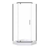 Душевой уголок Triton Дека Графит 100х100 с поддоном (000003372)