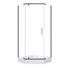 Душевой уголок Triton Дека Графит 90х90 с поддоном (000003368)