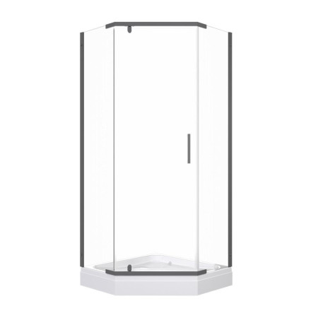 Душевой уголок Triton Дека Графит 90х90 с поддоном (000003368)