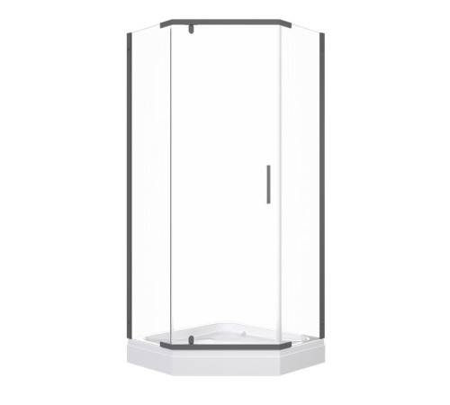Душевой уголок Triton Дека Графит 90х90 с поддоном (000003368)