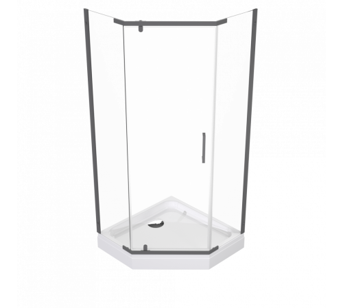 Душевой уголок Triton Дека Графит 90х90 с поддоном (000003368)