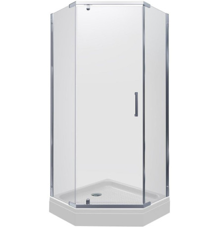 Душевой уголок Triton Дека Хром А1 100х100 с поддоном (000002197)